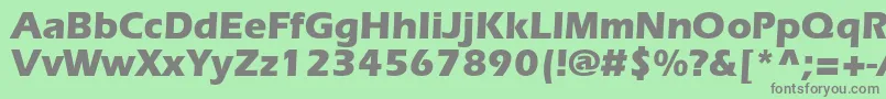 ErlangenblackdbNormal Font – Gray Fonts on Green Background