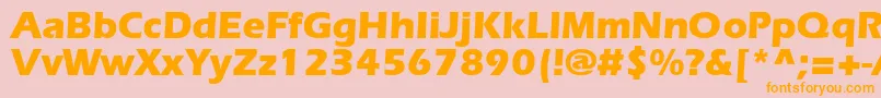 ErlangenblackdbNormal Font – Orange Fonts on Pink Background