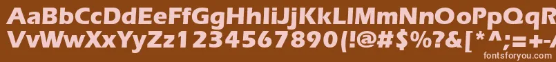 ErlangenblackdbNormal Font – Pink Fonts on Brown Background