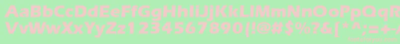 ErlangenblackdbNormal Font – Pink Fonts on Green Background