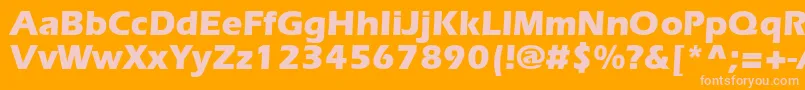 ErlangenblackdbNormal Font – Pink Fonts on Orange Background