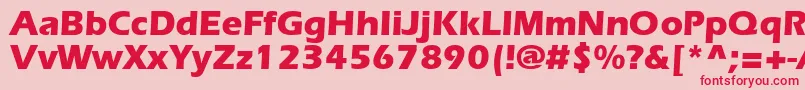 ErlangenblackdbNormal Font – Red Fonts on Pink Background