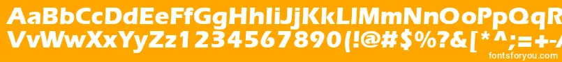 ErlangenblackdbNormal Font – White Fonts on Orange Background