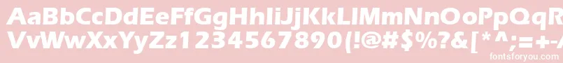 フォントErlangenblackdbNormal – ピンクの背景に白い文字