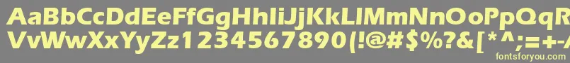 ErlangenblackdbNormal Font – Yellow Fonts on Gray Background