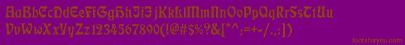 Подробнее о шрифте Ecmann Шрифт Ecmann – коричневые шрифты на фиолетовом фоне
