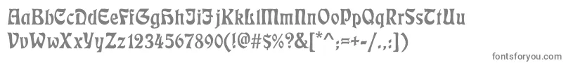 フォントEcmann – 白い背景に灰色の文字