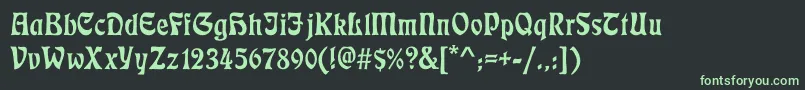 Ecmann Font – Green Fonts on Black Background