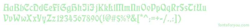 フォントEcmann – 緑のフォント