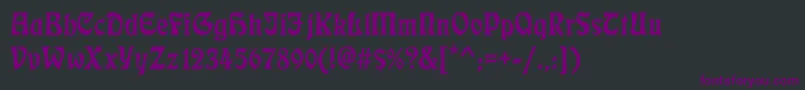 Ecmann Font – Purple Fonts on Black Background