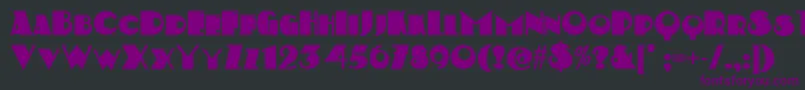 Kerfufflenf Font – Purple Fonts on Black Background