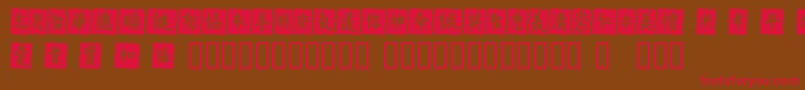 Vtmeoobl Font – Red Fonts on Brown Background
