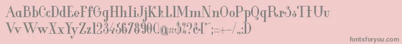 GlamorBoldCondensed Font – Gray Fonts on Pink Background