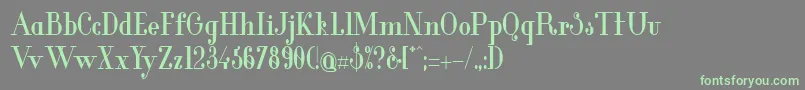 GlamorBoldCondensed Font – Green Fonts on Gray Background