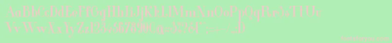 GlamorBoldCondensed Font – Pink Fonts on Green Background