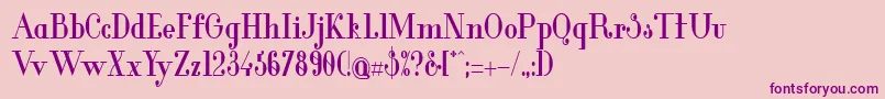 fuente GlamorBoldCondensed – Fuentes Moradas Sobre Fondo Rosa