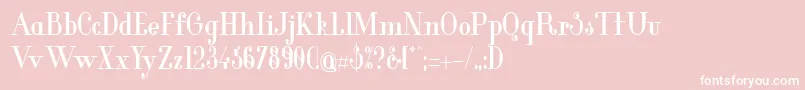 GlamorBoldCondensed Font – White Fonts on Pink Background