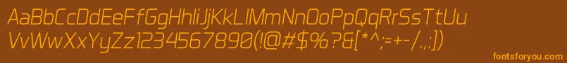 Más sobre la fuente AeroMaticsLightItalic fuente AeroMaticsLightItalic – Fuentes Naranjas Sobre Fondo Marrón