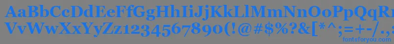 GeorgiaРџРѕР»СѓР¶РёСЂРЅС‹Р№ Font – Blue Fonts on Gray Background