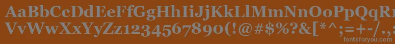 GeorgiaРџРѕР»СѓР¶РёСЂРЅС‹Р№ Font – Gray Fonts on Brown Background