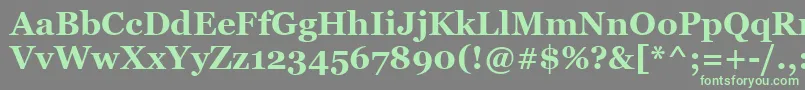 GeorgiaРџРѕР»СѓР¶РёСЂРЅС‹Р№ Font – Green Fonts on Gray Background