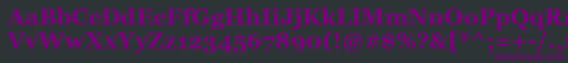 GeorgiaРџРѕР»СѓР¶РёСЂРЅС‹Р№ Font – Purple Fonts on Black Background