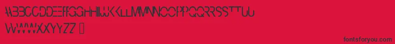 Cyberbunny Font – Black Fonts on Red Background