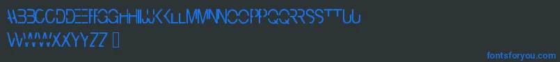 Cyberbunny Font – Blue Fonts on Black Background