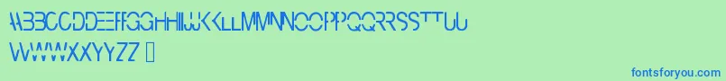 Cyberbunny-fontti – siniset fontit vihreällä taustalla