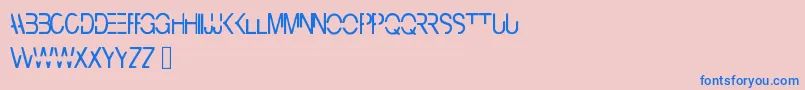 Cyberbunny Font – Blue Fonts on Pink Background