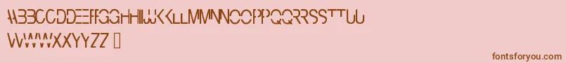 Cyberbunny Font – Brown Fonts on Pink Background