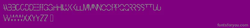 Cyberbunny Font – Gray Fonts on Purple Background