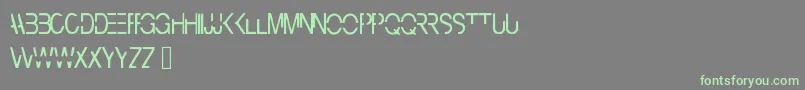 Cyberbunny Font – Green Fonts on Gray Background