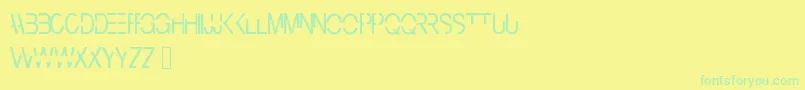 Cyberbunny Font – Green Fonts on Yellow Background