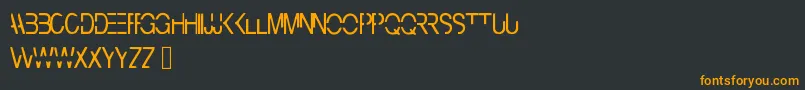 Cyberbunny Font – Orange Fonts on Black Background