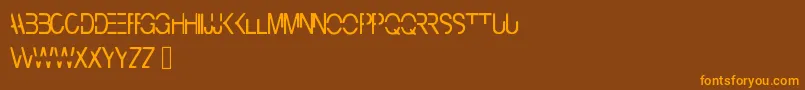 Cyberbunny Font – Orange Fonts on Brown Background