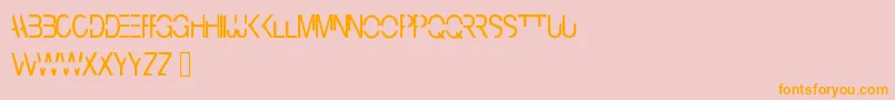 Cyberbunny Font – Orange Fonts on Pink Background