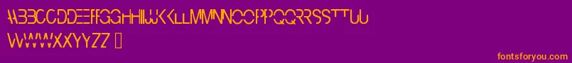Cyberbunny Font – Orange Fonts on Purple Background