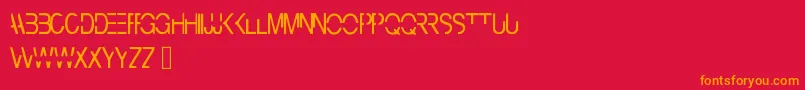 Cyberbunny Font – Orange Fonts on Red Background
