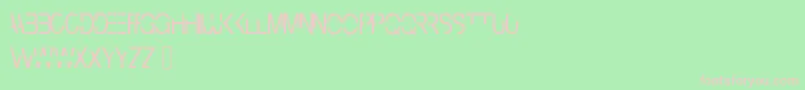 Cyberbunny Font – Pink Fonts on Green Background