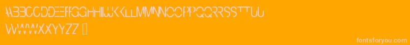 Cyberbunny Font – Pink Fonts on Orange Background