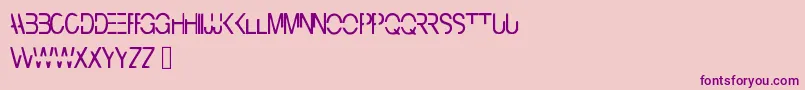 Шрифт Cyberbunny – фиолетовые шрифты на розовом фоне
