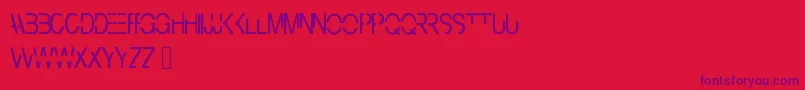 Cyberbunny Font – Purple Fonts on Red Background