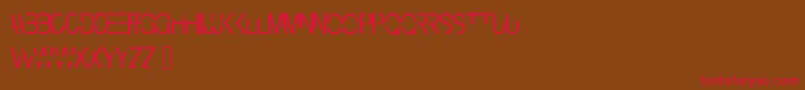 Cyberbunny Font – Red Fonts on Brown Background