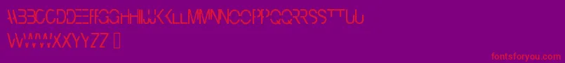 Cyberbunny Font – Red Fonts on Purple Background