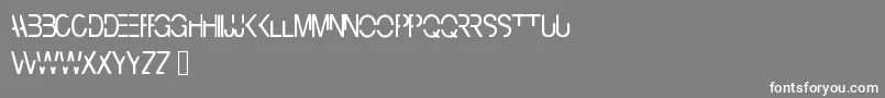 Cyberbunny Font – White Fonts on Gray Background