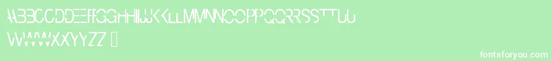 Cyberbunny Font – White Fonts on Green Background