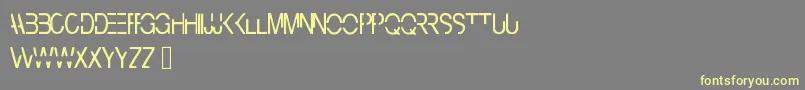 Cyberbunny Font – Yellow Fonts on Gray Background