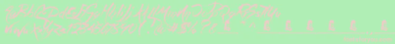 MagicPies Font – Pink Fonts on Green Background