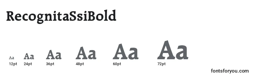 RecognitaSsiBold Font Sizes